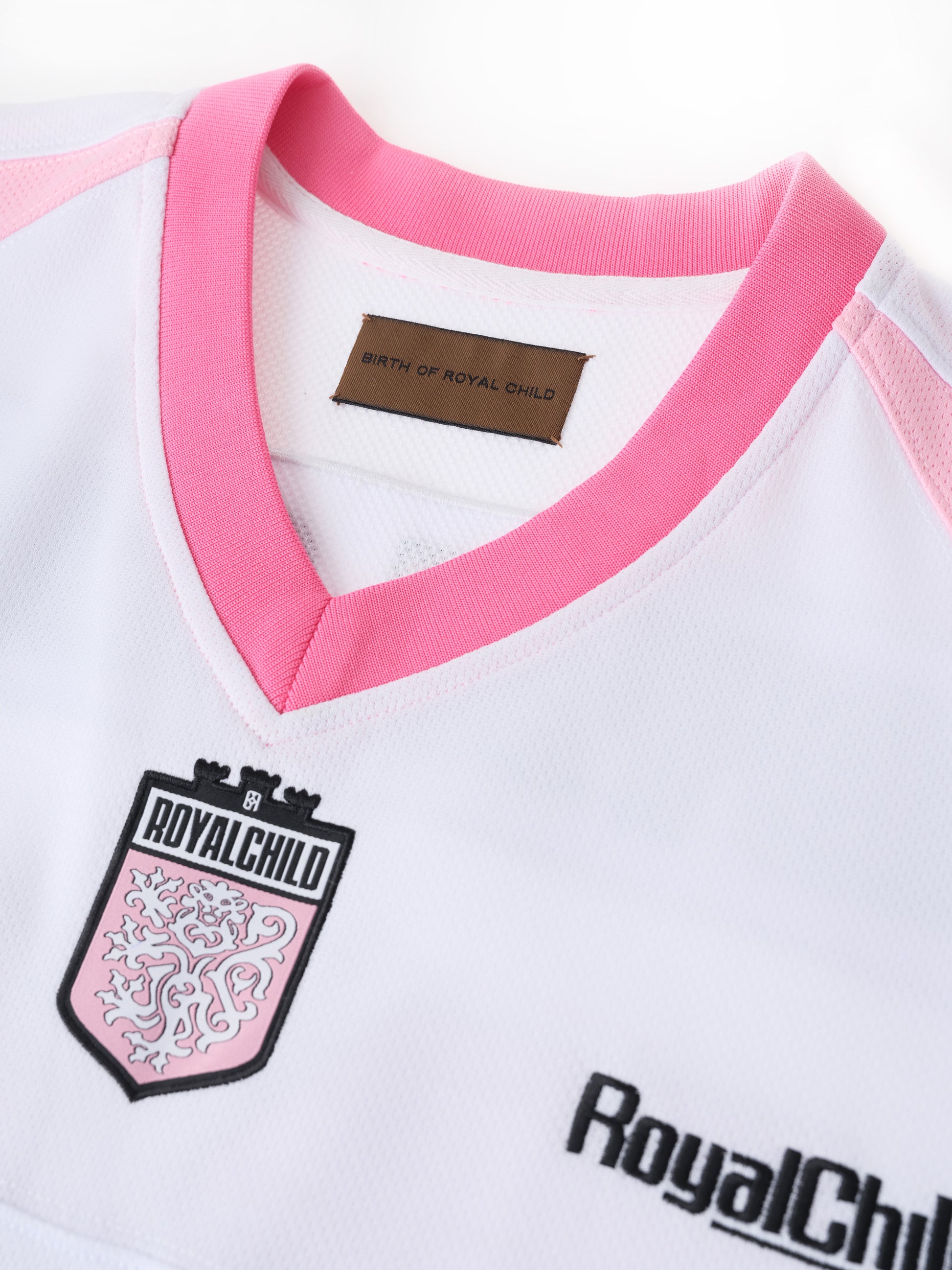 Double Lion Rhinestone Jersey in PINK