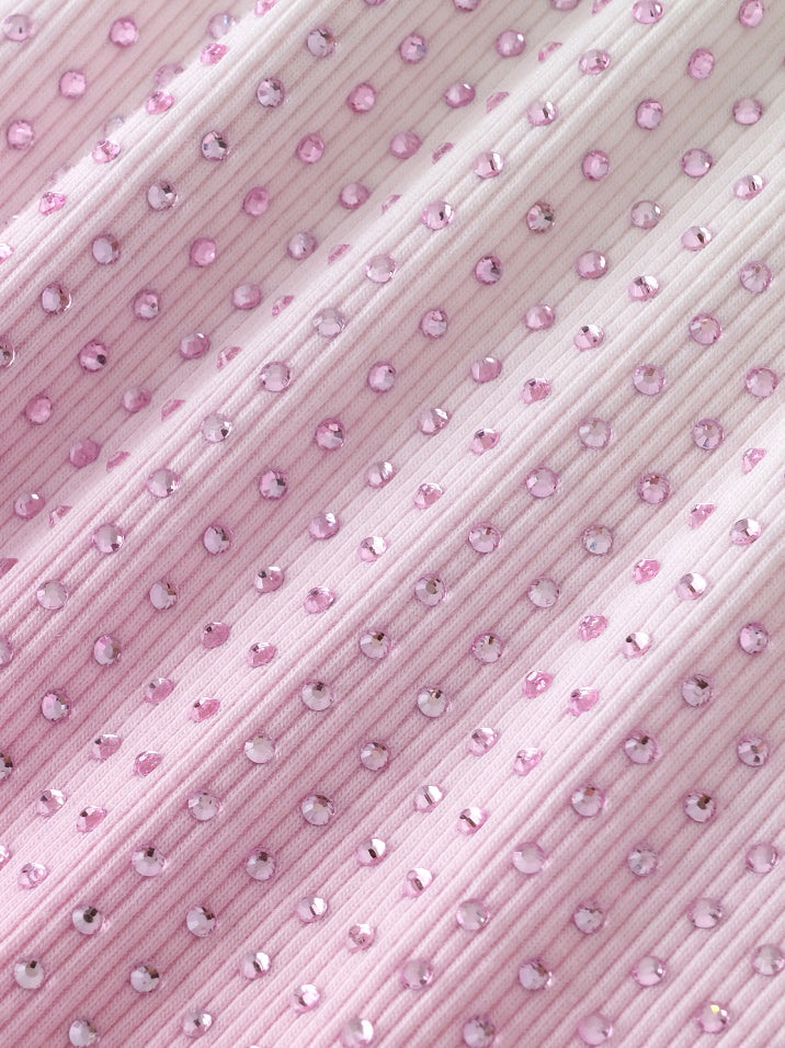 Cropped Stardust Pink Diamond Tee