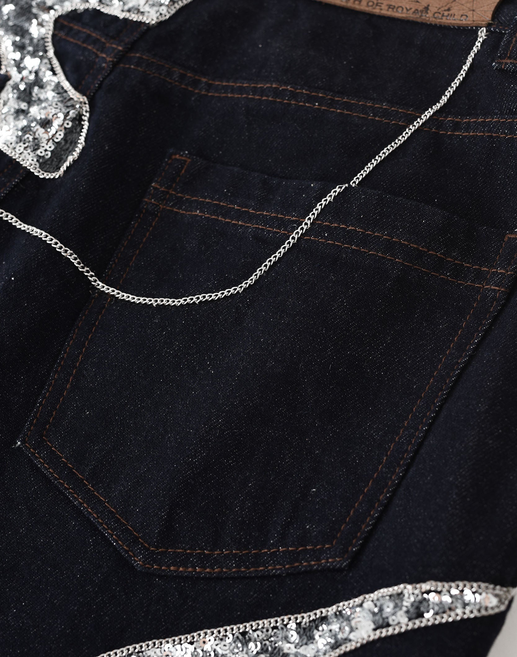 Silver Maze Denim Pants