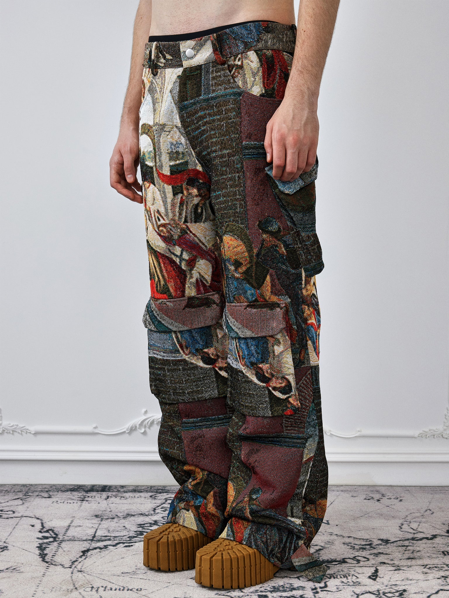 Artist Jacquard Weave Cargo Pants