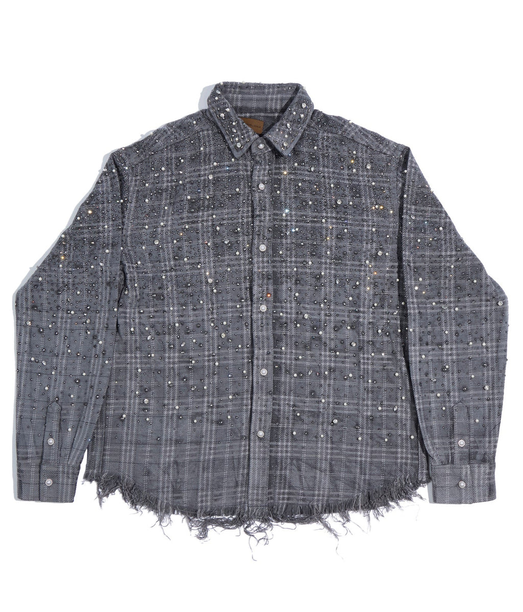 20K Pearl Diamond Shirt Grey