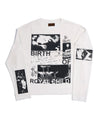 90s Hollywood Long Sleeve Tee White