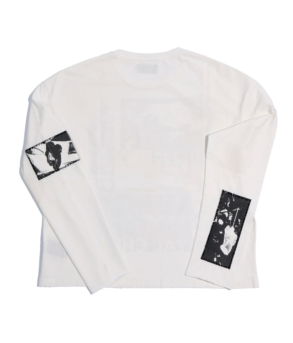 90s Hollywood Long Sleeve Tee WHT　