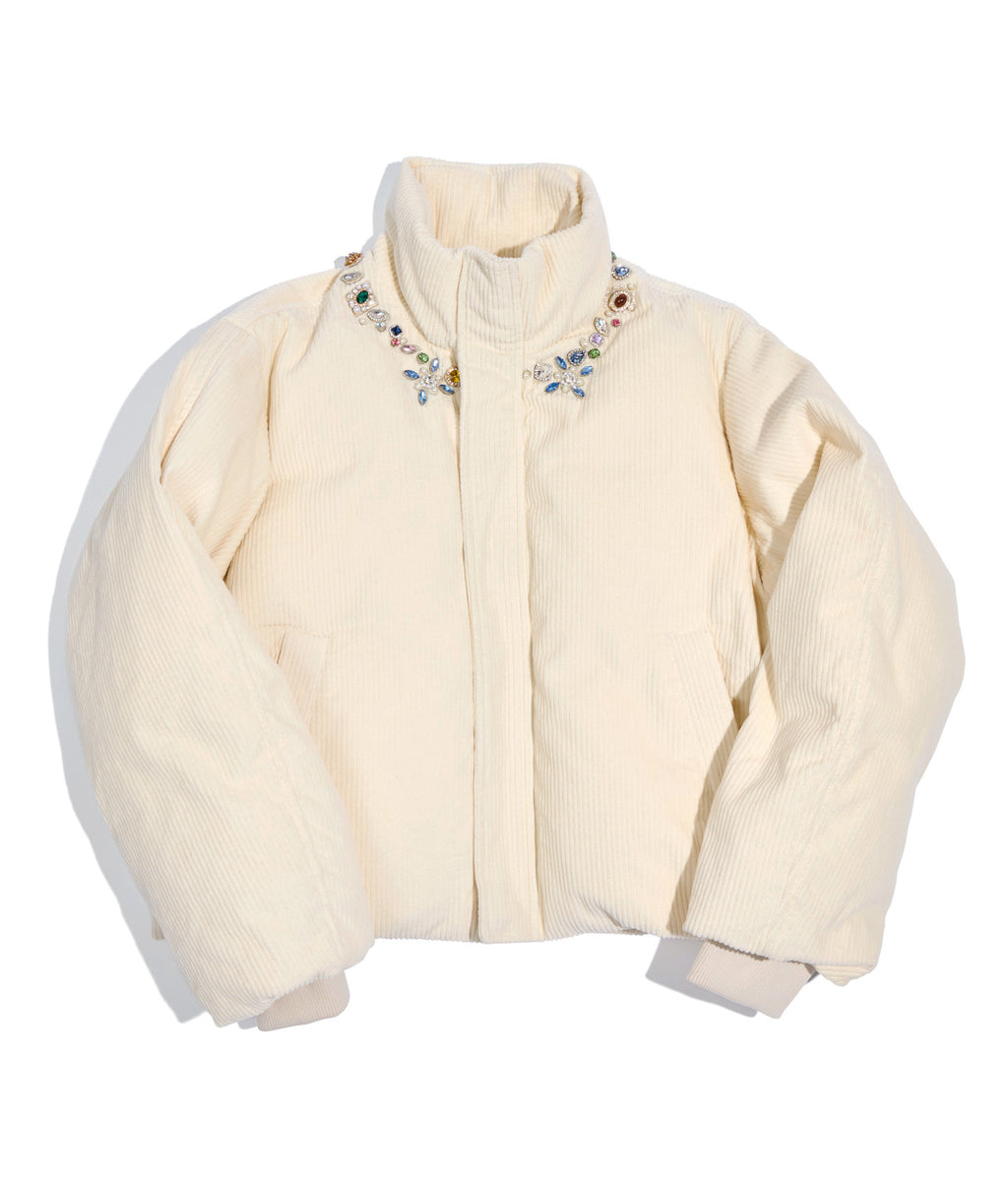 Future Relic Gemstone Corduroy Puffer