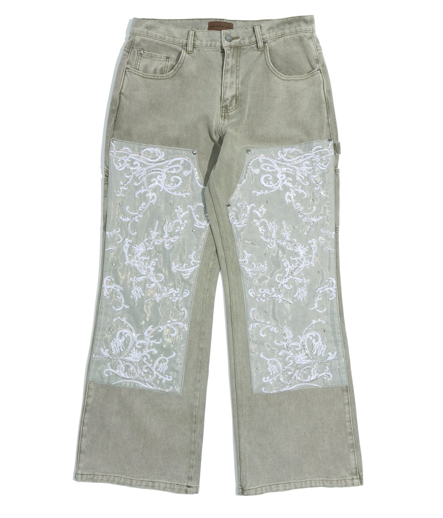 Beaded Embroidery Carpenter Pants – Birth Of Royal Child