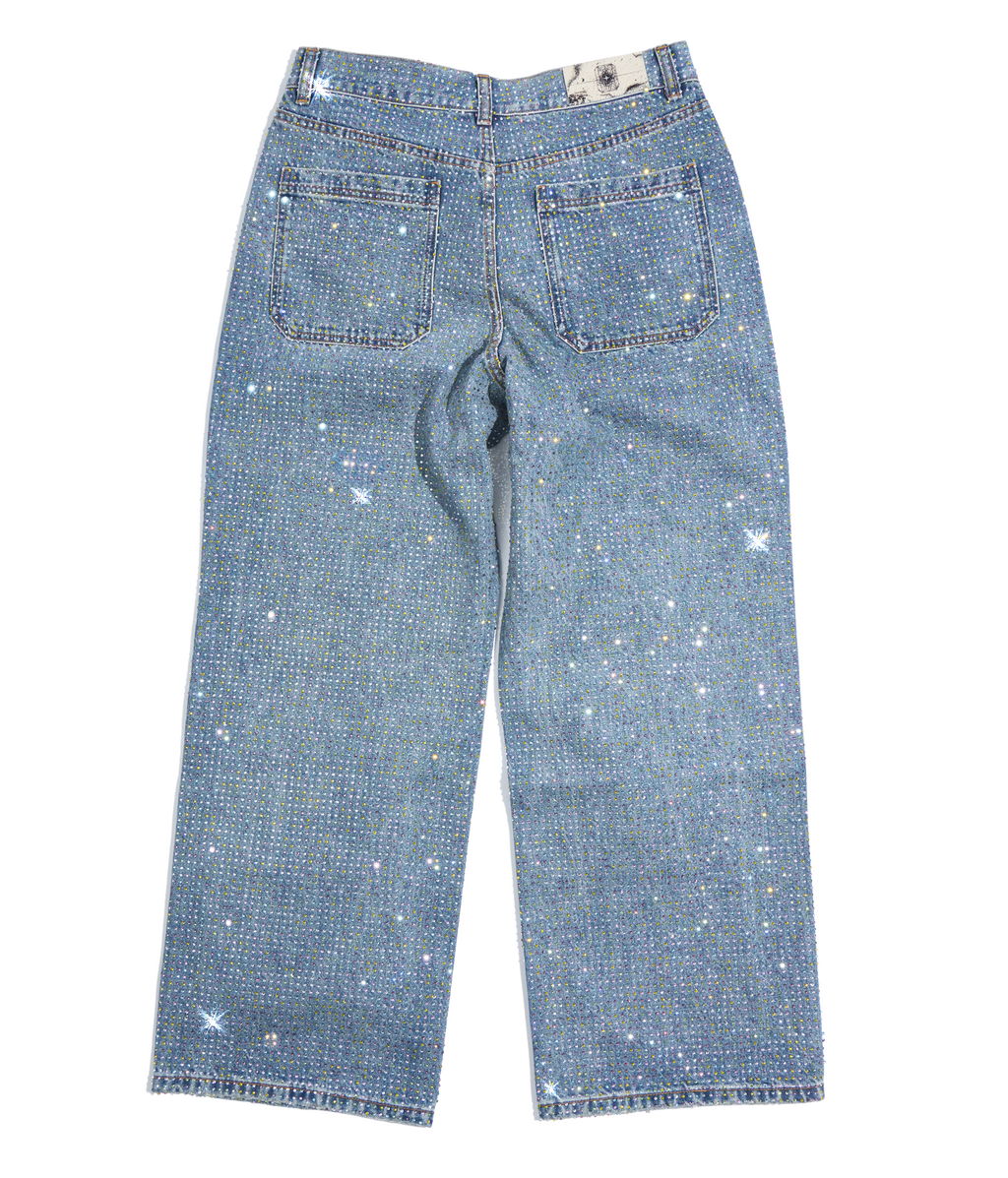 Graffiti Logo Diamond Jeans
