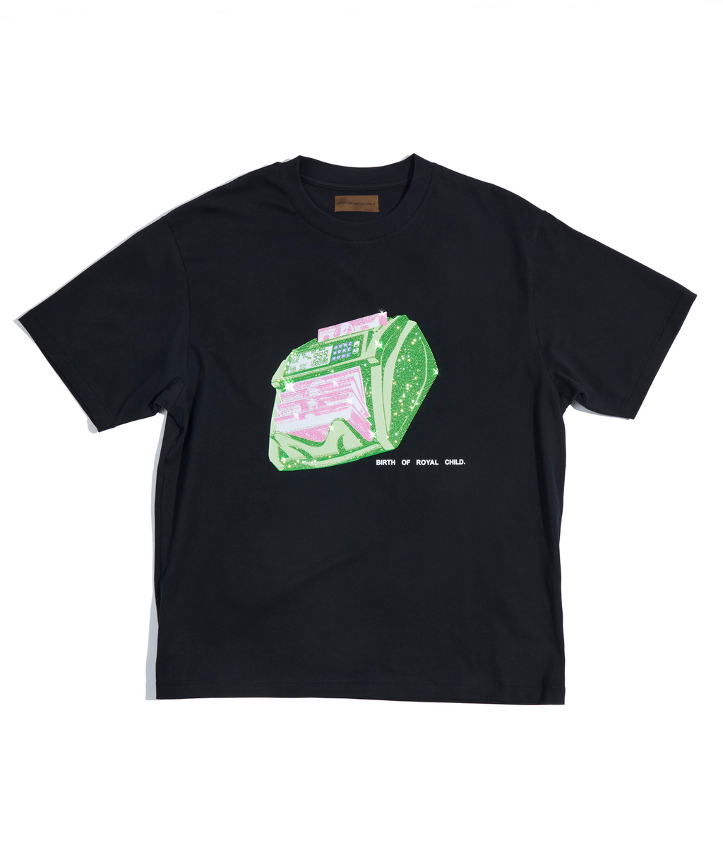 Bill Counter Short Sleeve Tee | Black - Birth of Royal Child | Men's Short Sleeve Tees | Men's T-Shirts | Elevated Streetwear