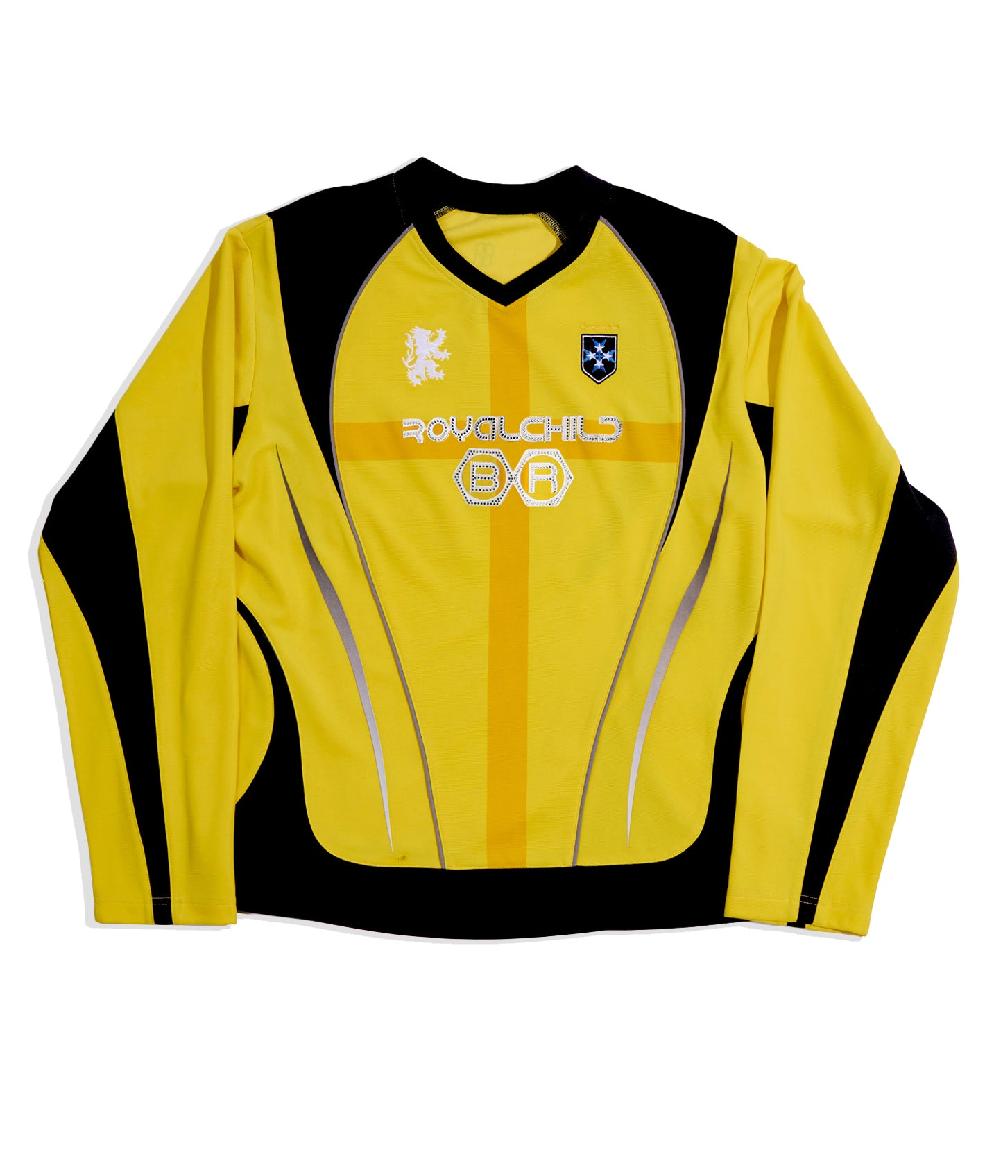 Crystal Braille Double-Collar Jersey Yellow