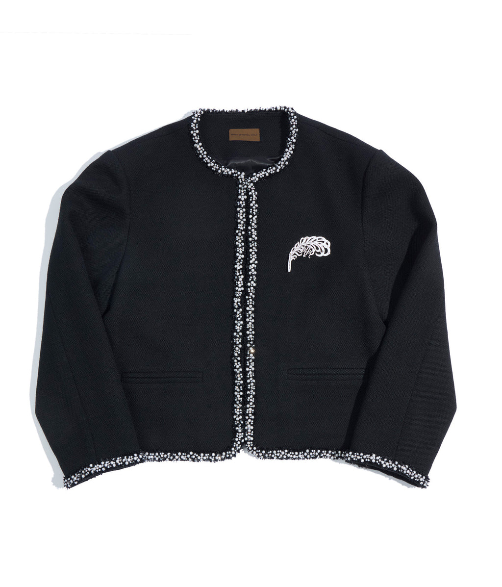 Pearl Feather Jacket (Sample)