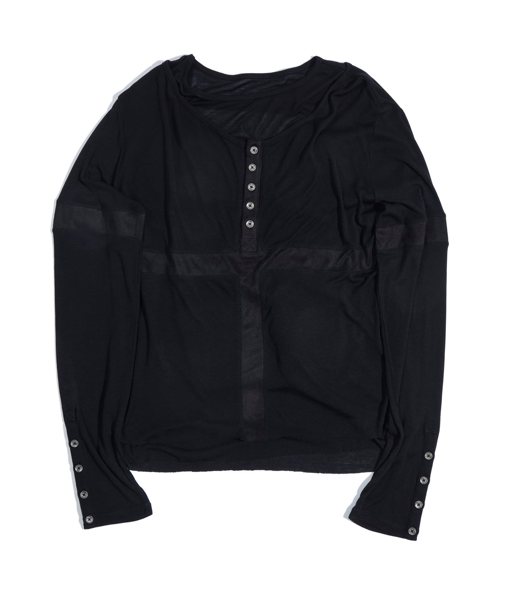 Layered Long Sleeve Tee | Black | Birth of Royal Child 