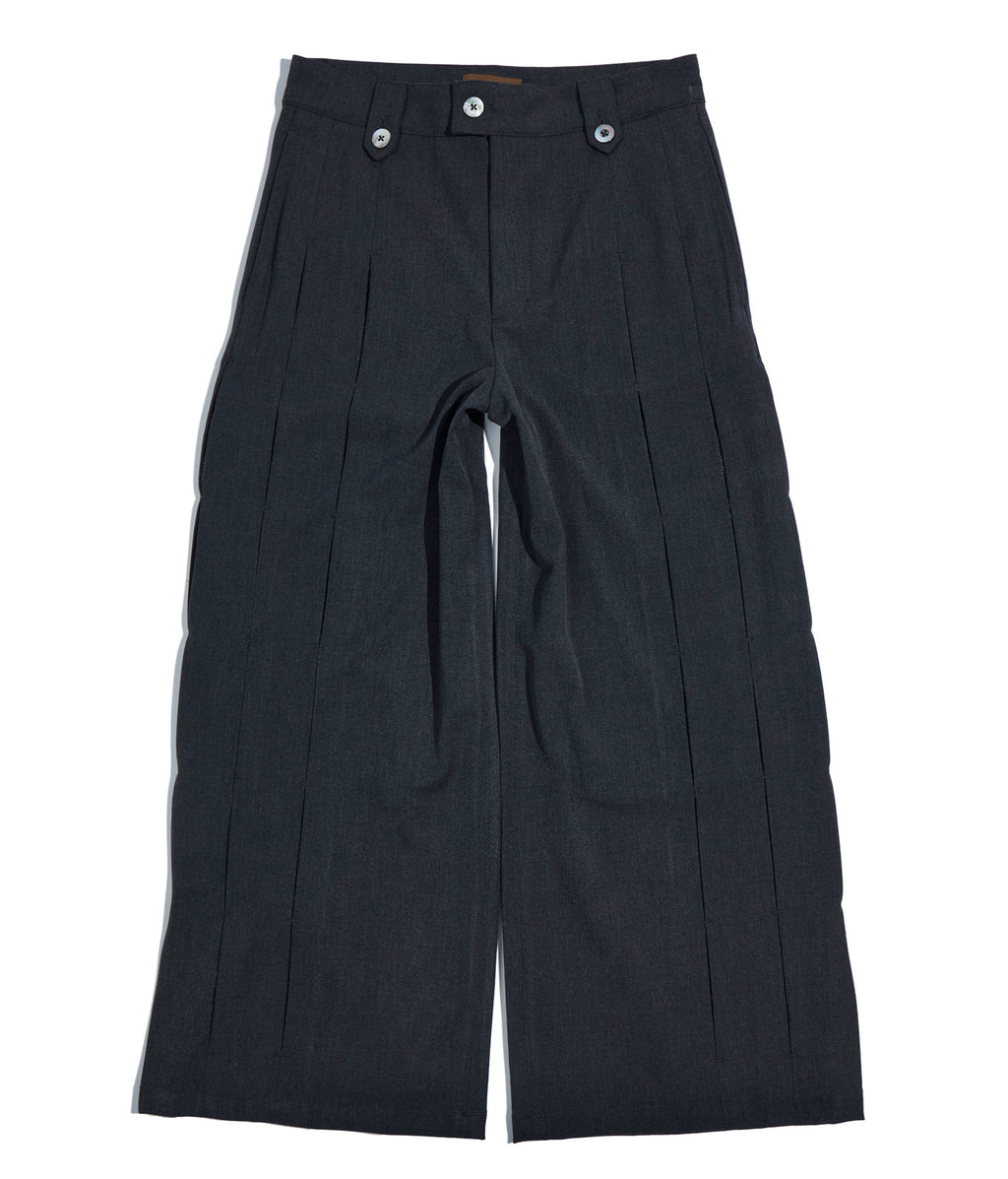 Pleated Taxedo Trouser