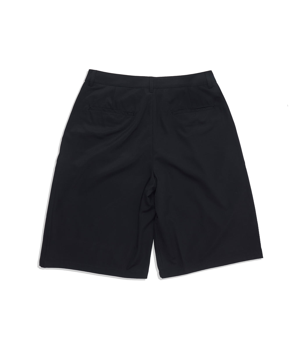 07 Pleated Baggy Shorts Black