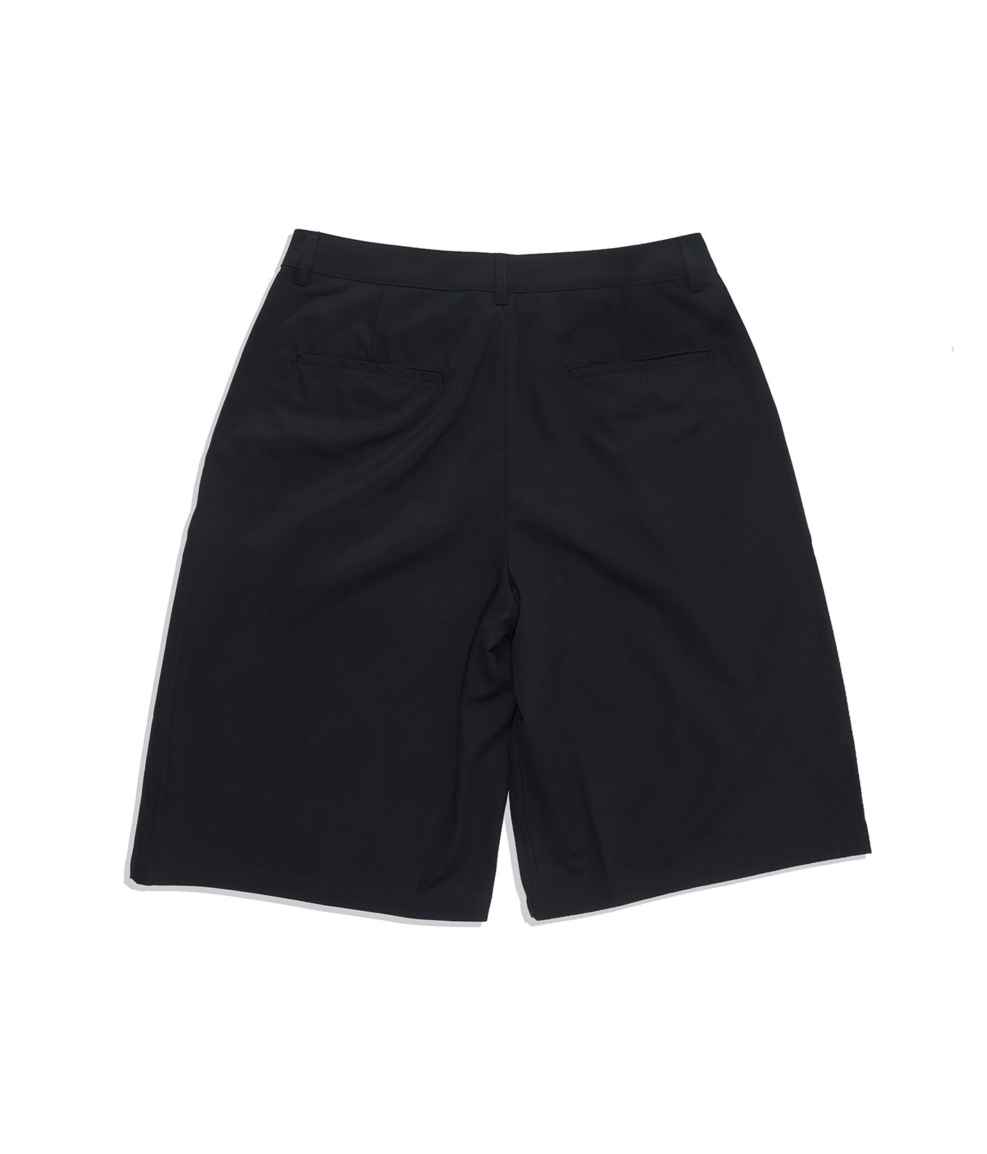 07 Pleated Baggy Shorts Black
