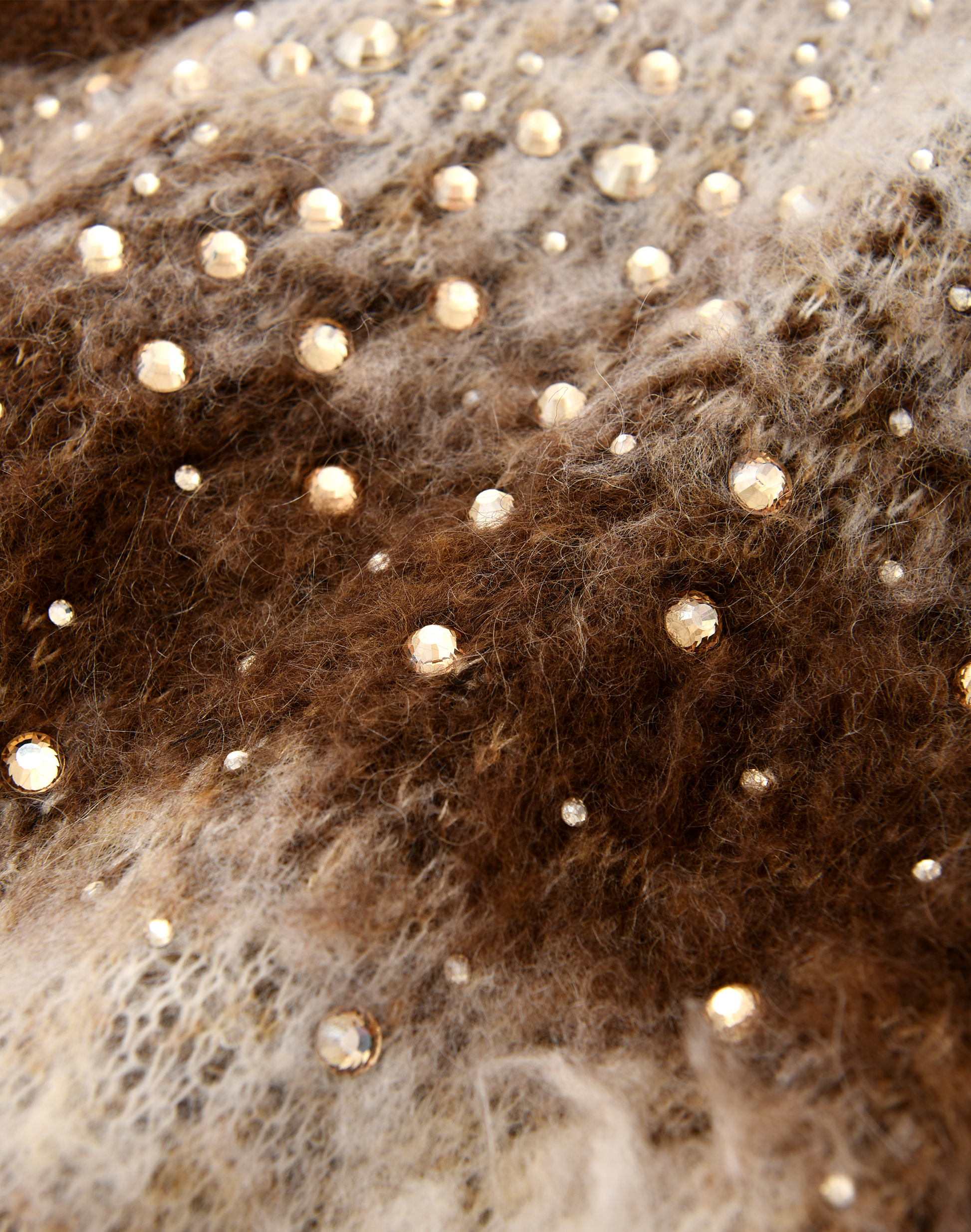 Rhinestone Encrusted Mohair Blend Sweater