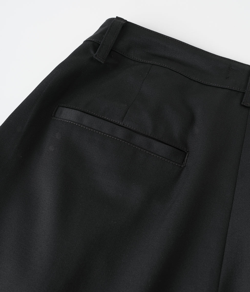 07 Pleated Baggy Shorts Black