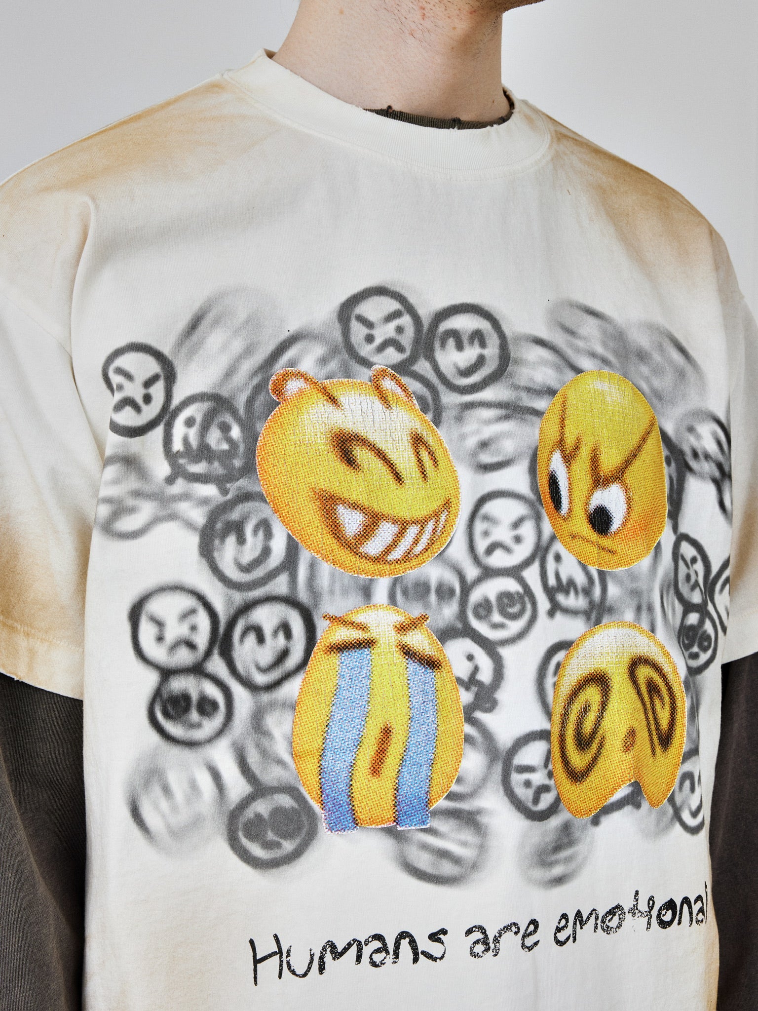 Dirty-Washed emoji Tee