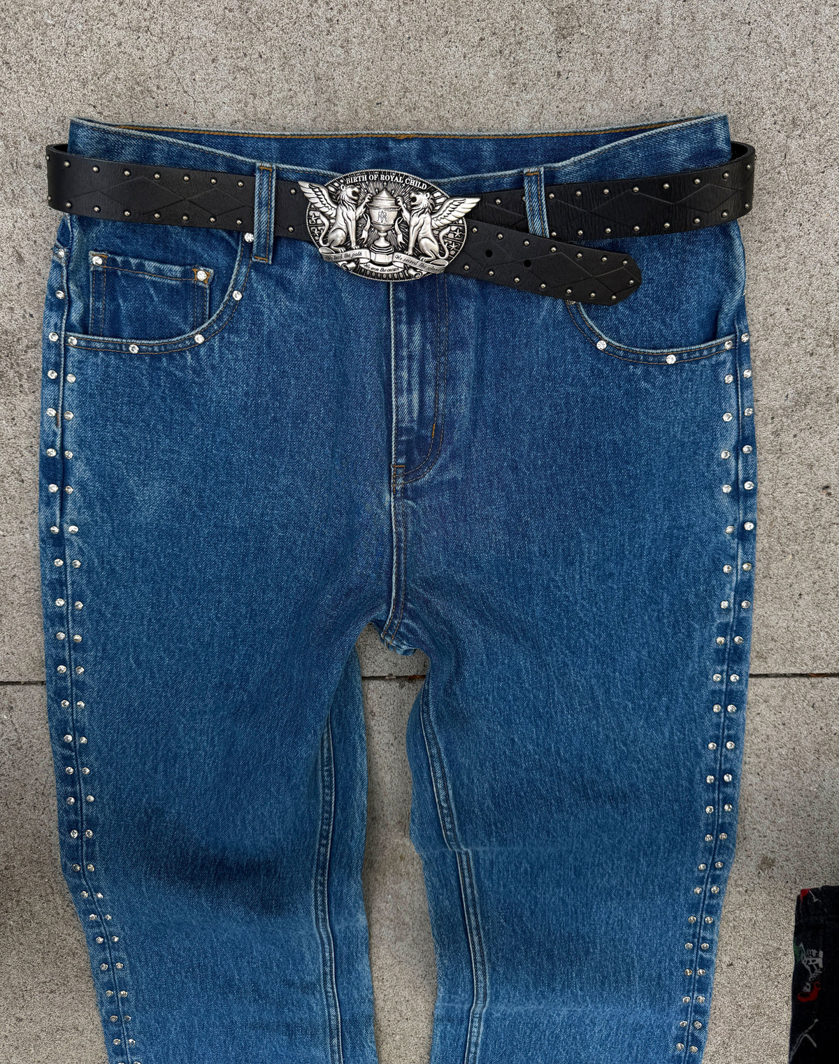 Crystal Stud Denim