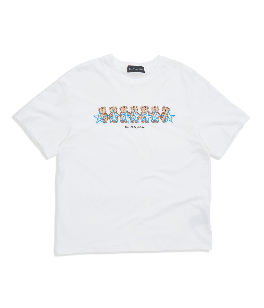 Royal Bear Tee White