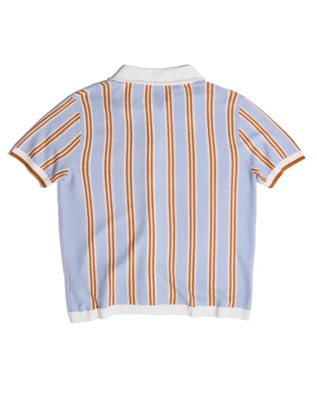 Pearl Stripe Knit Polo