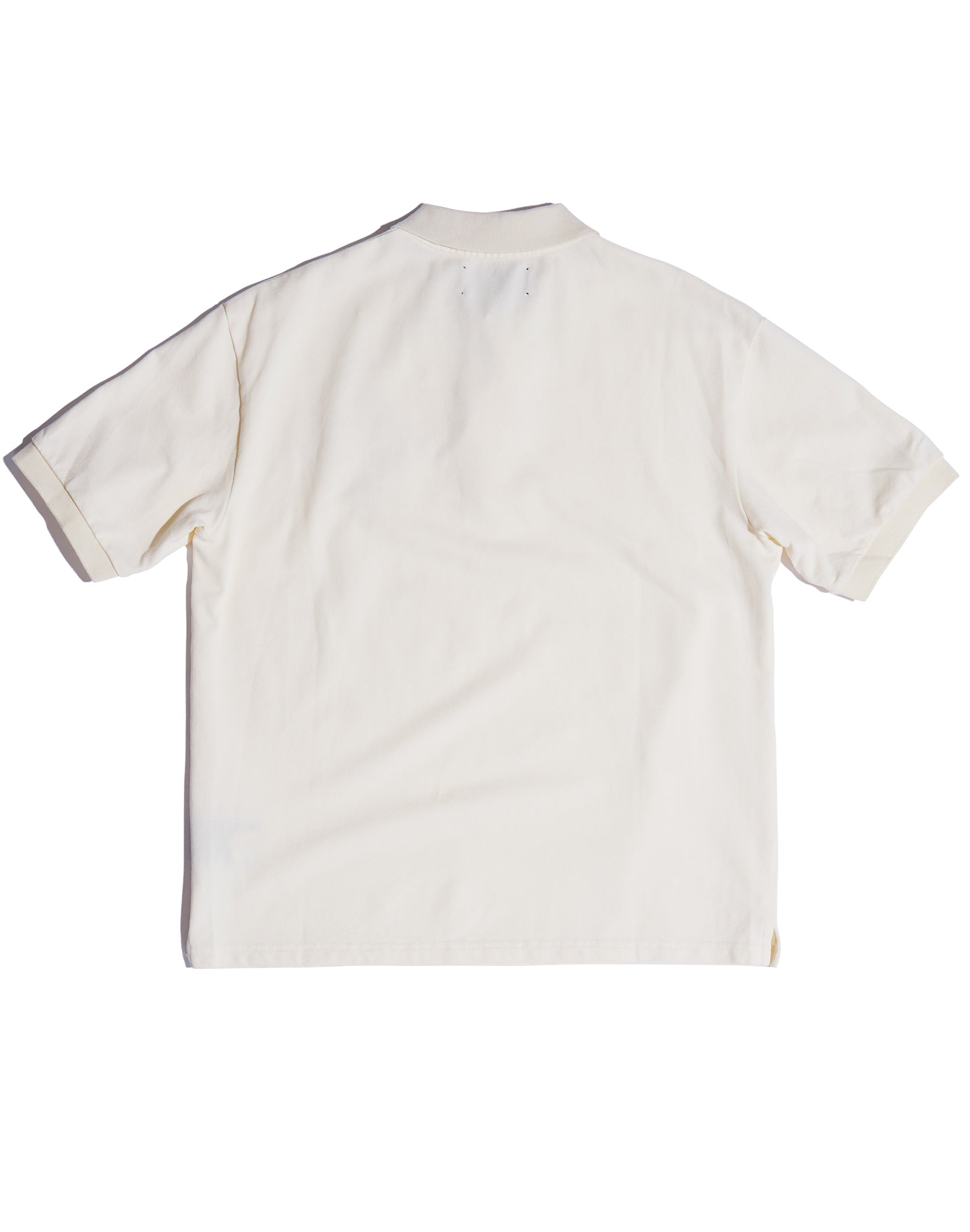 Fluid Placket Polo in WHT