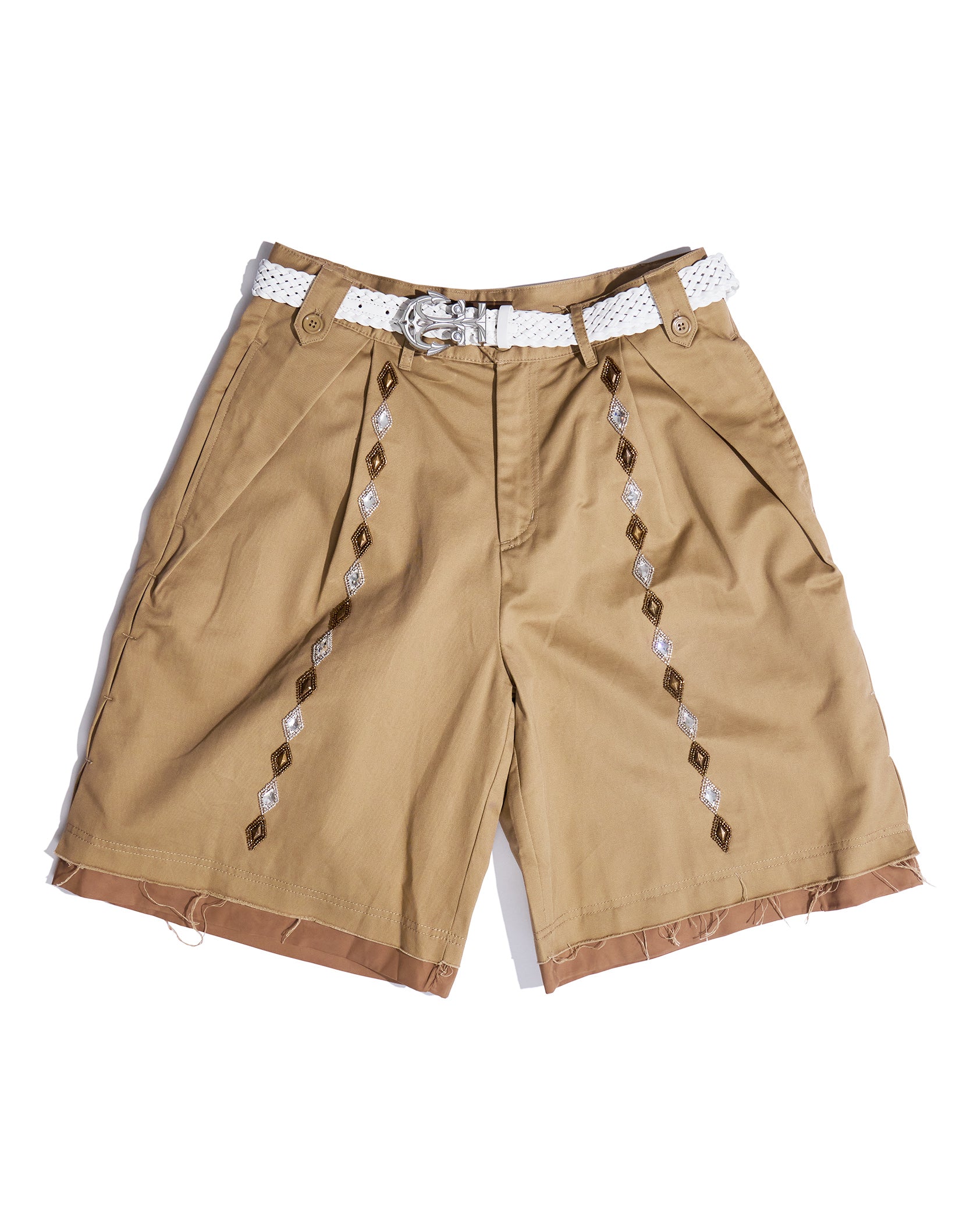 Gemstone Bermuda Shorts in BRN