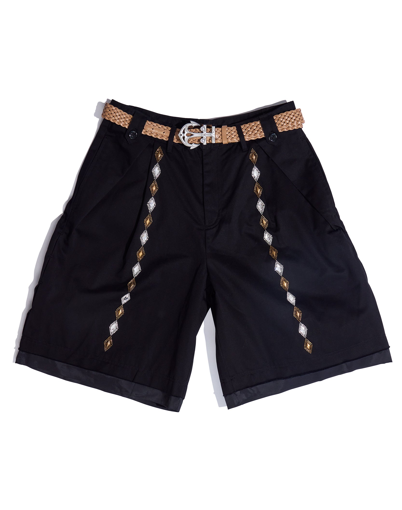 Gemstone Bermuda Shorts in BLK