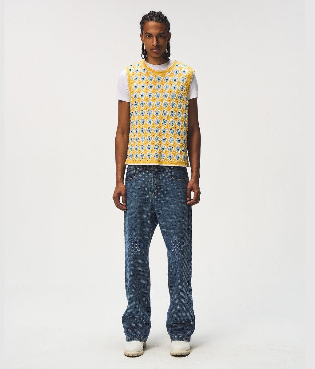 20K Stellar Diamond Pants Blue