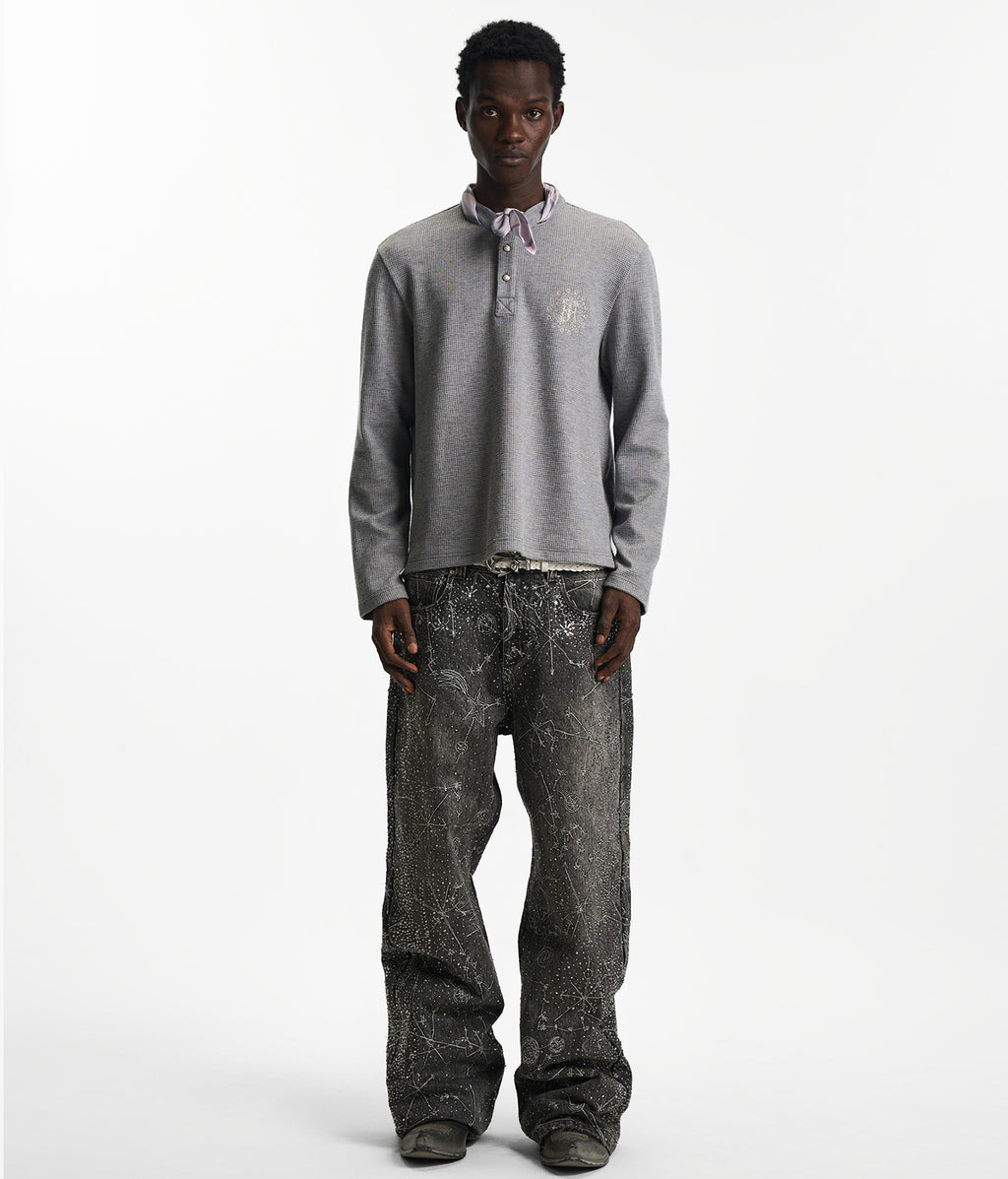 Twilight Collar Polo in Grey