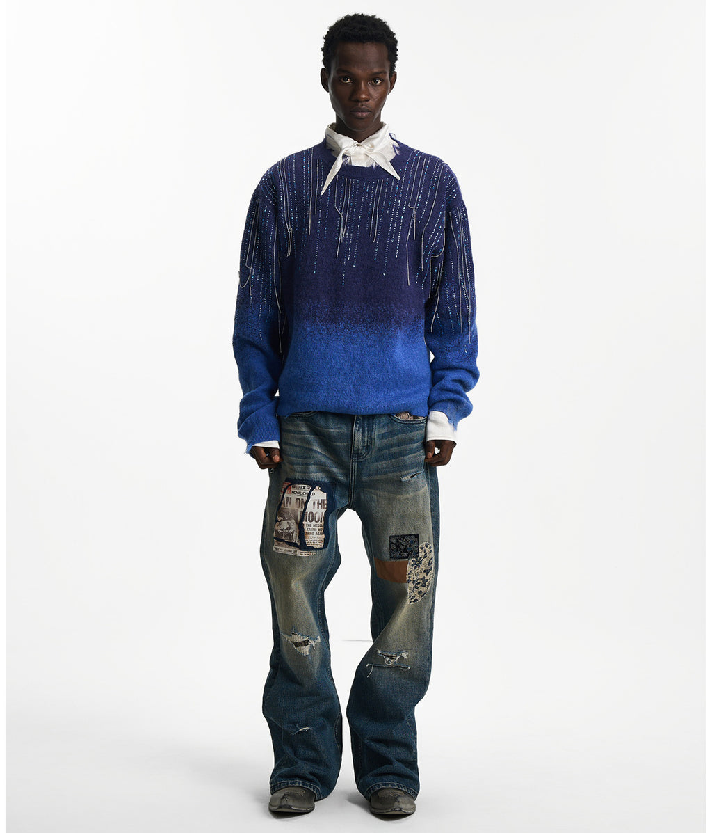 Falling Star Chain Knit Sweater