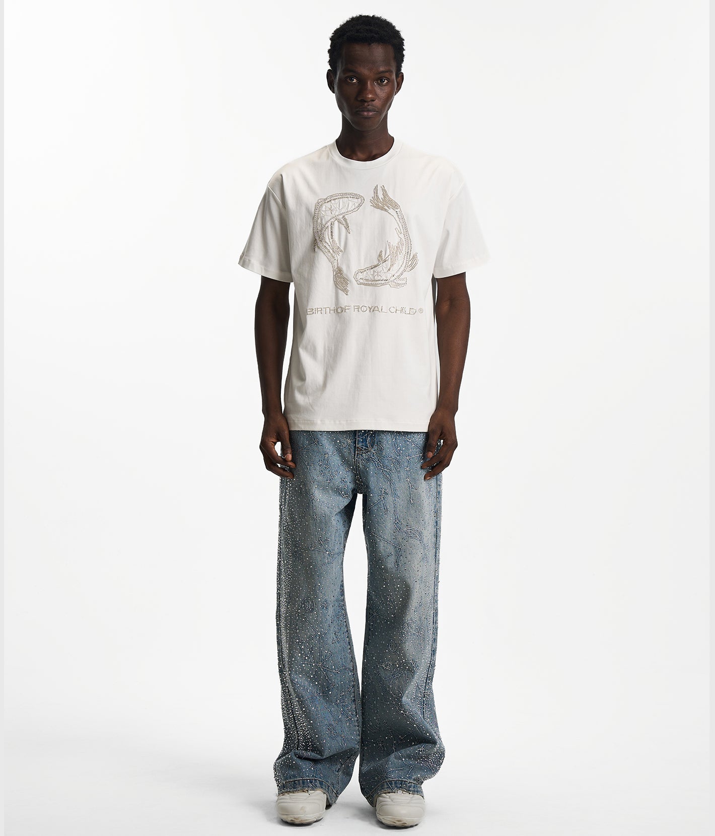 20K Zodiac Diamond Pants Blue – Birth Of Royal Child