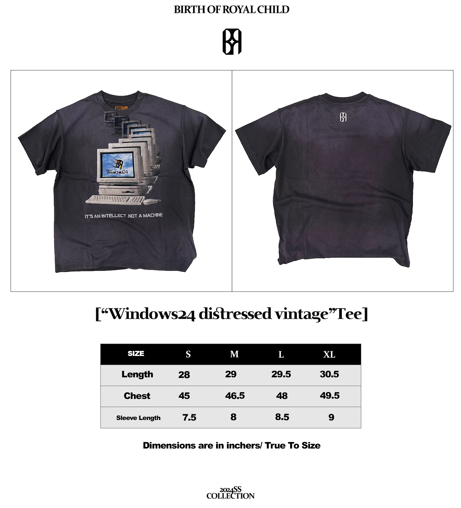 "Windows 24' Distressed Vintage Tee