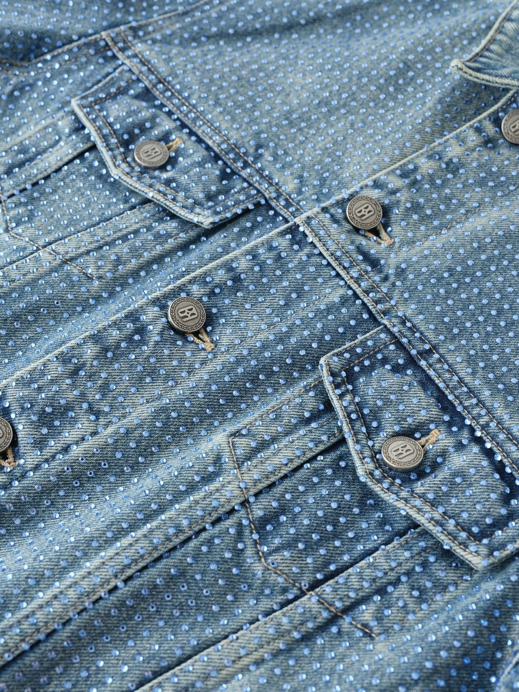 20k Diamond Vine Denim Jacket in BLU