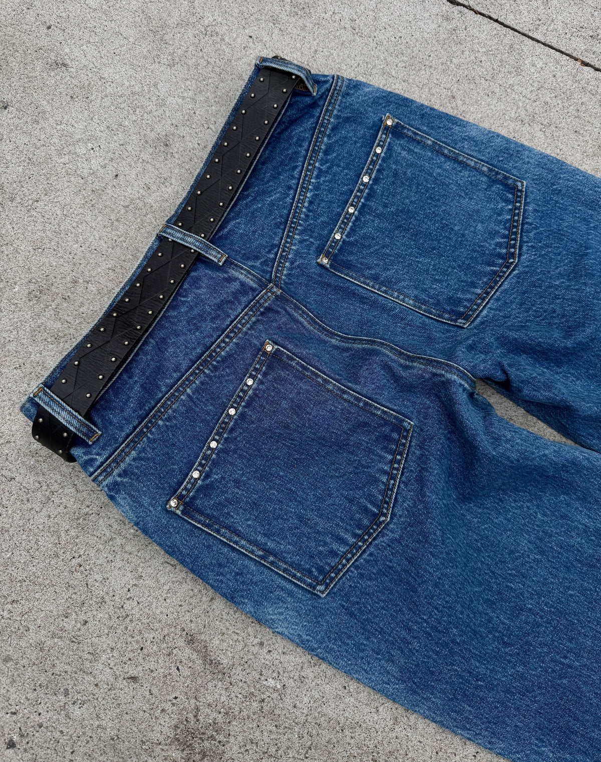 Crystal Stud Denim