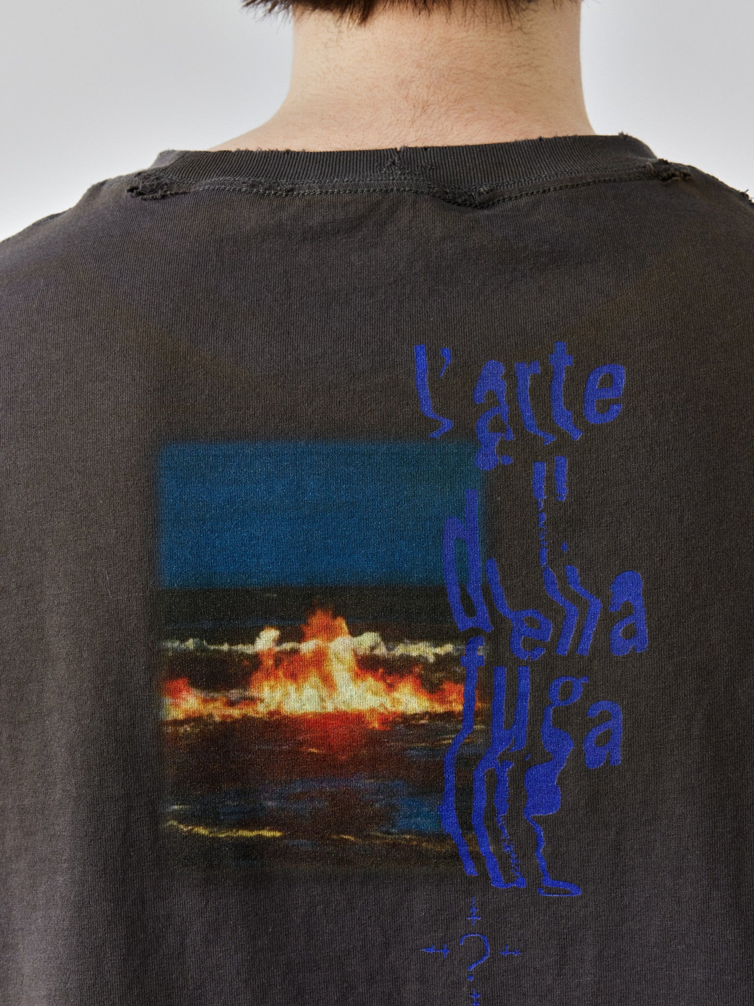 Sunset printed LS T-Shirt