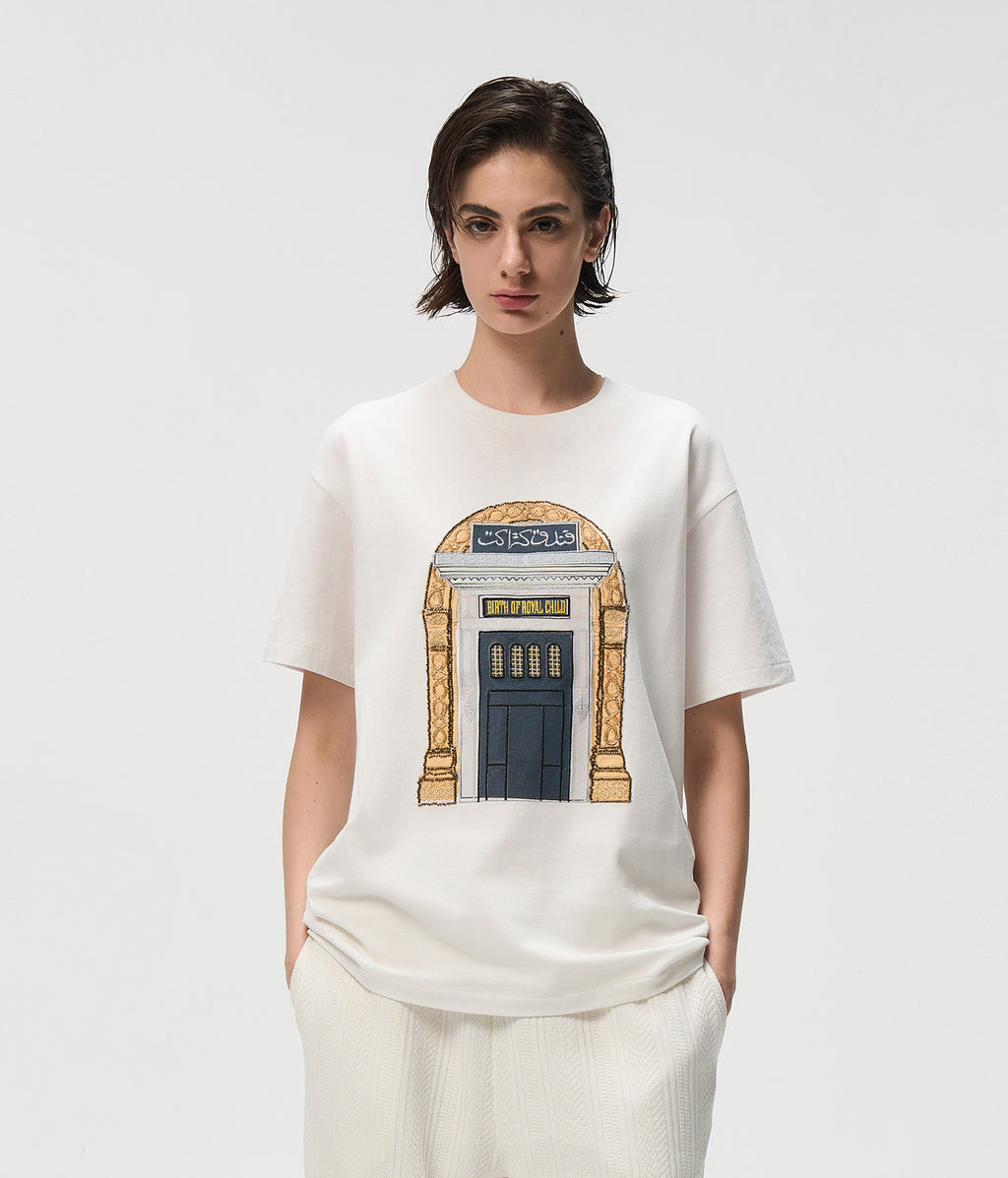 Aswan Hotel Tee In WHT