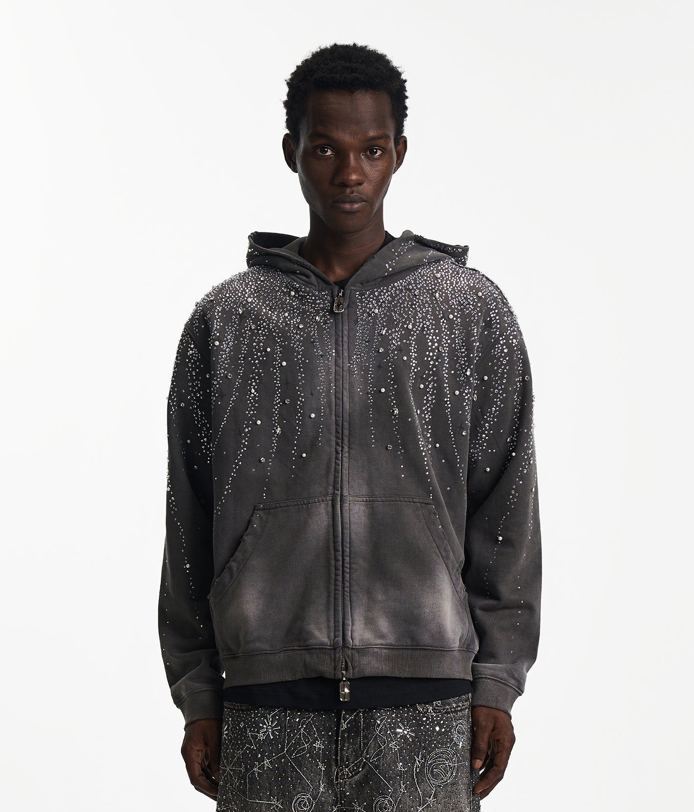 トップス Birth Of  Child Diamond Hoodie 20K Stellar Diamond Hoodie Gray | Birth of Royal Child – Birth Of