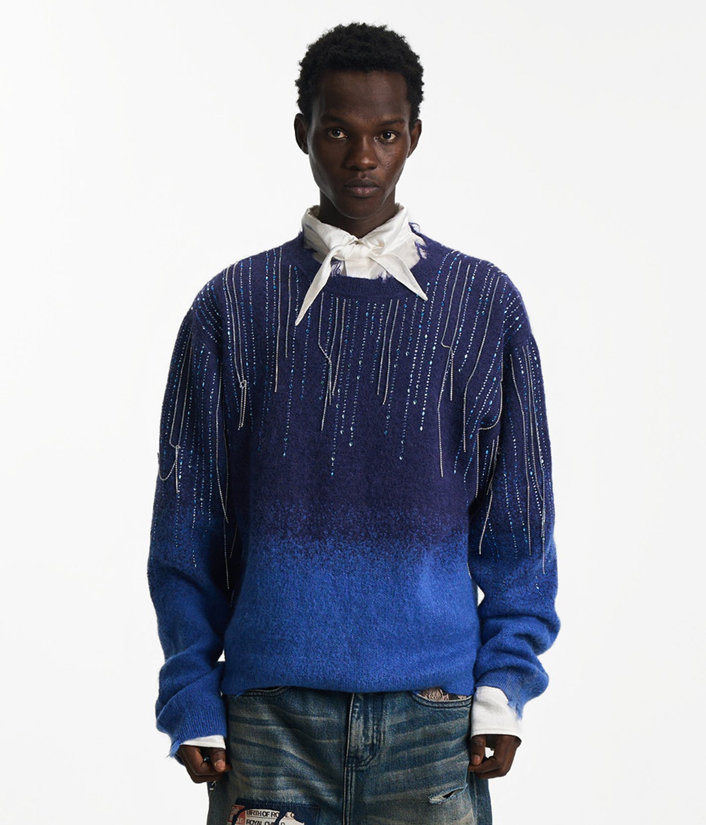 Falling Star Chain Knit Sweater