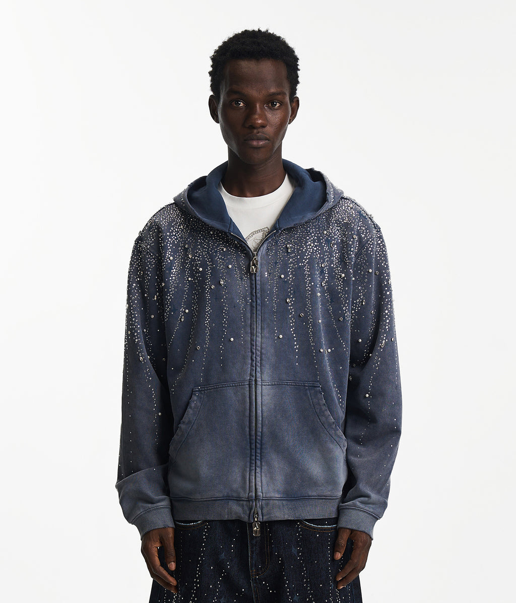 20K Stellar Diamond Hoodie Blue