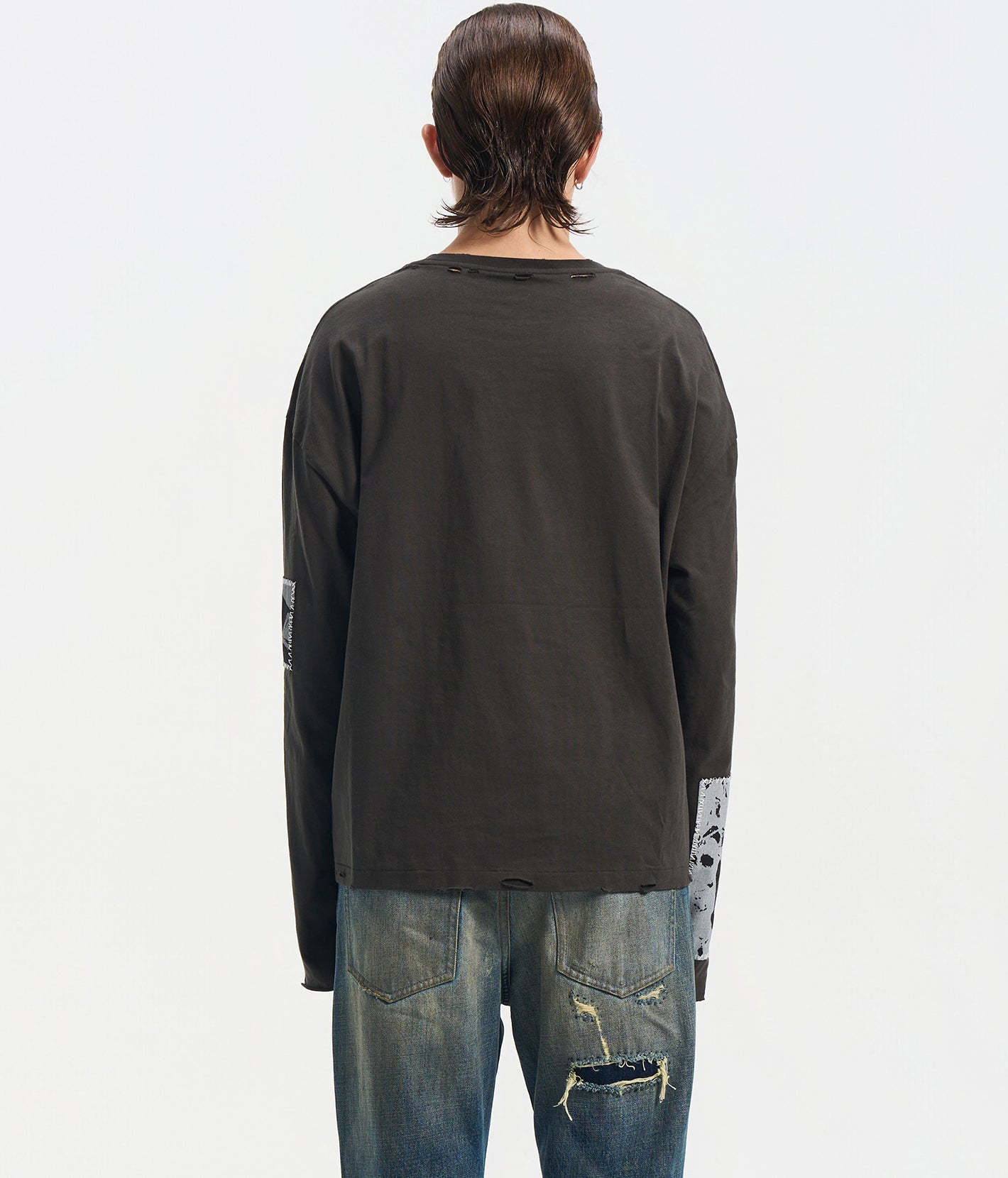 90s Hollywood Long Sleeve Tee BLK