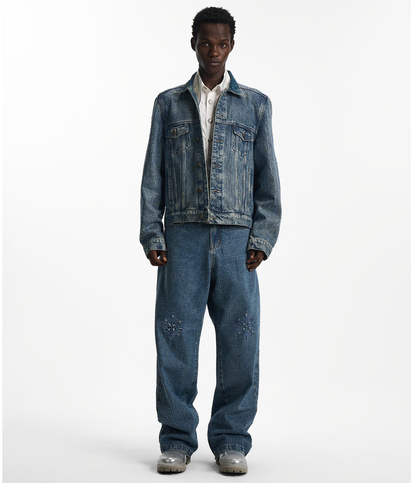 20k Diamond Vine Denim Jacket in BLU – Birth Of Royal Child