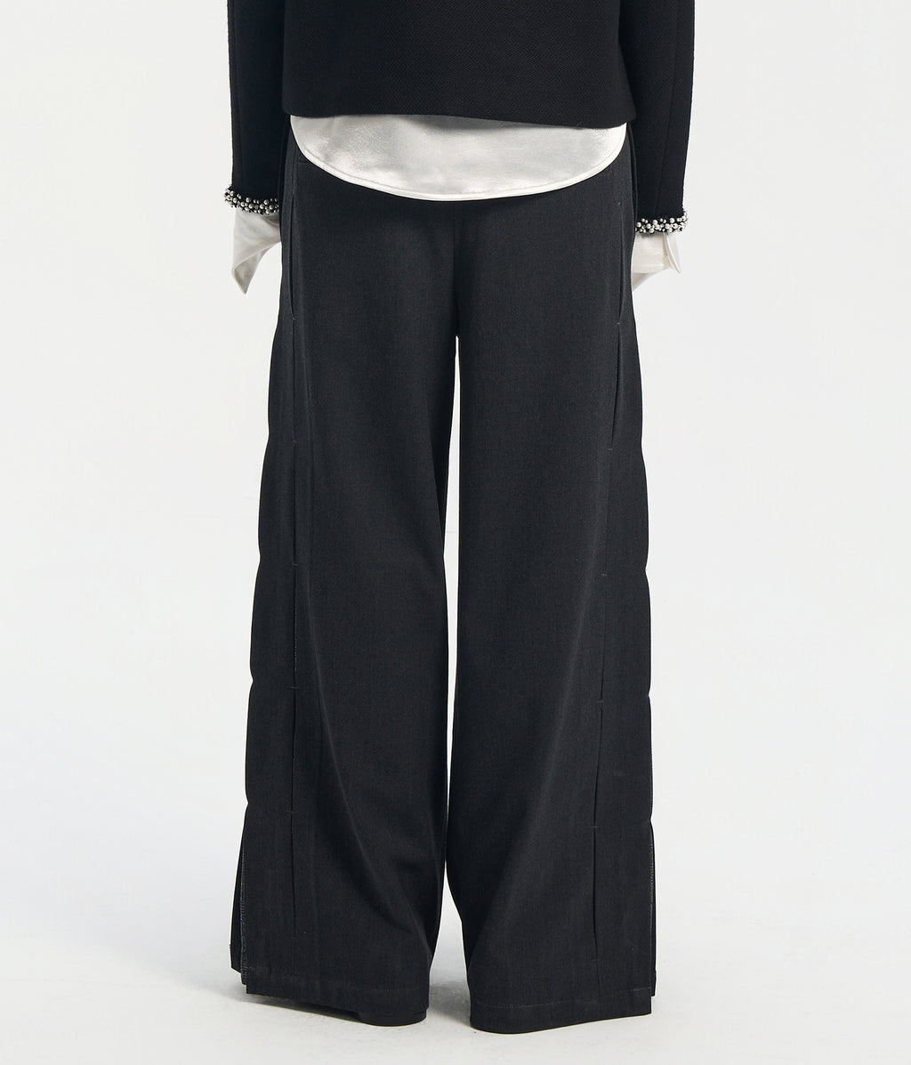 Pleated Taxedo Trouser