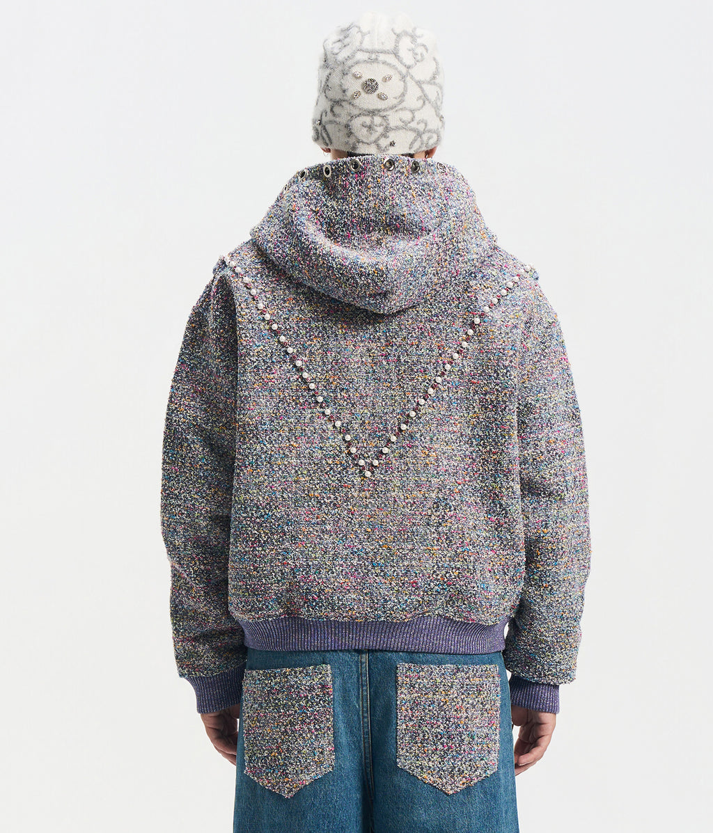 Pearl Tweed Hoodie Jacket