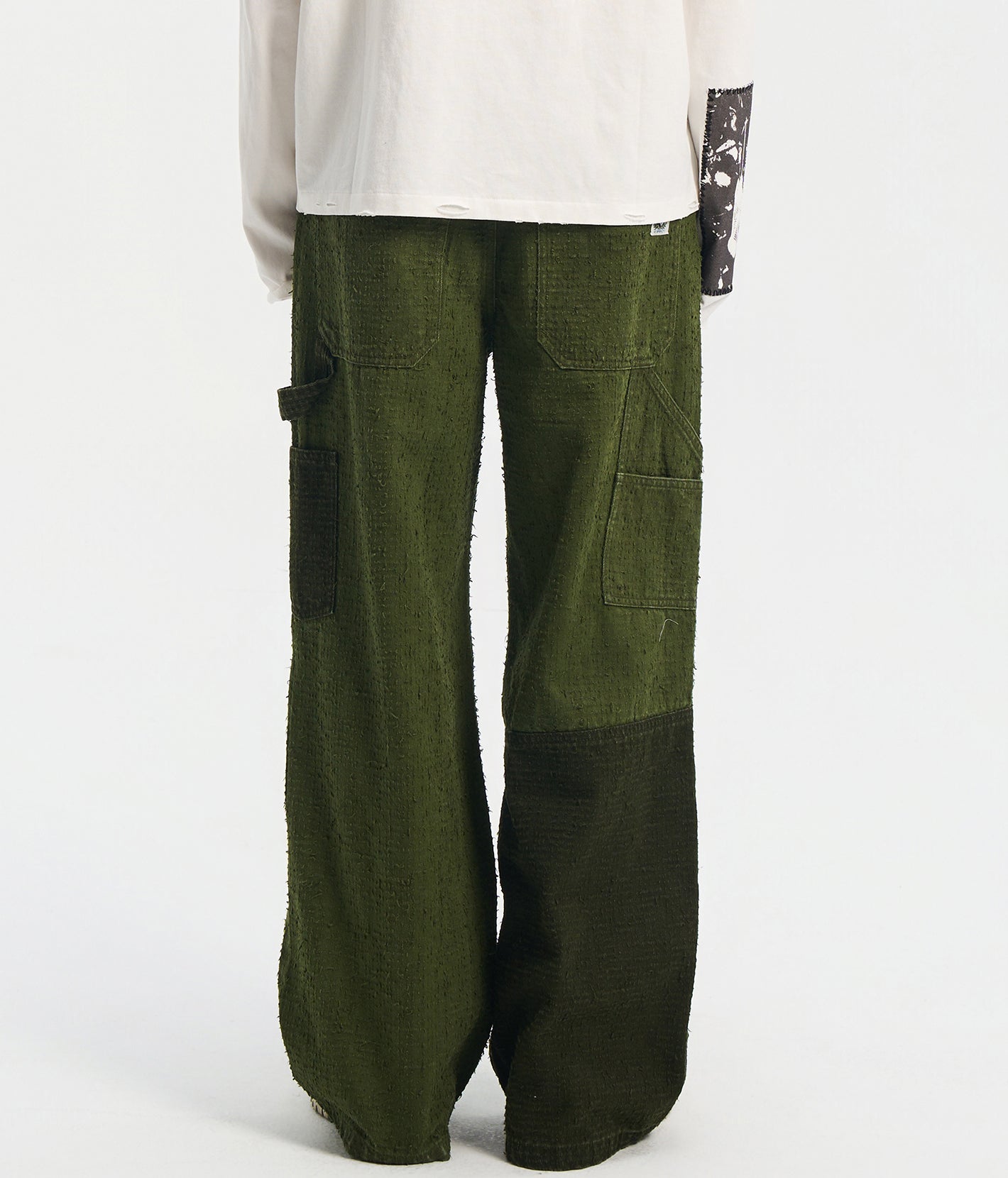 Beaded Patch Cargo Pants