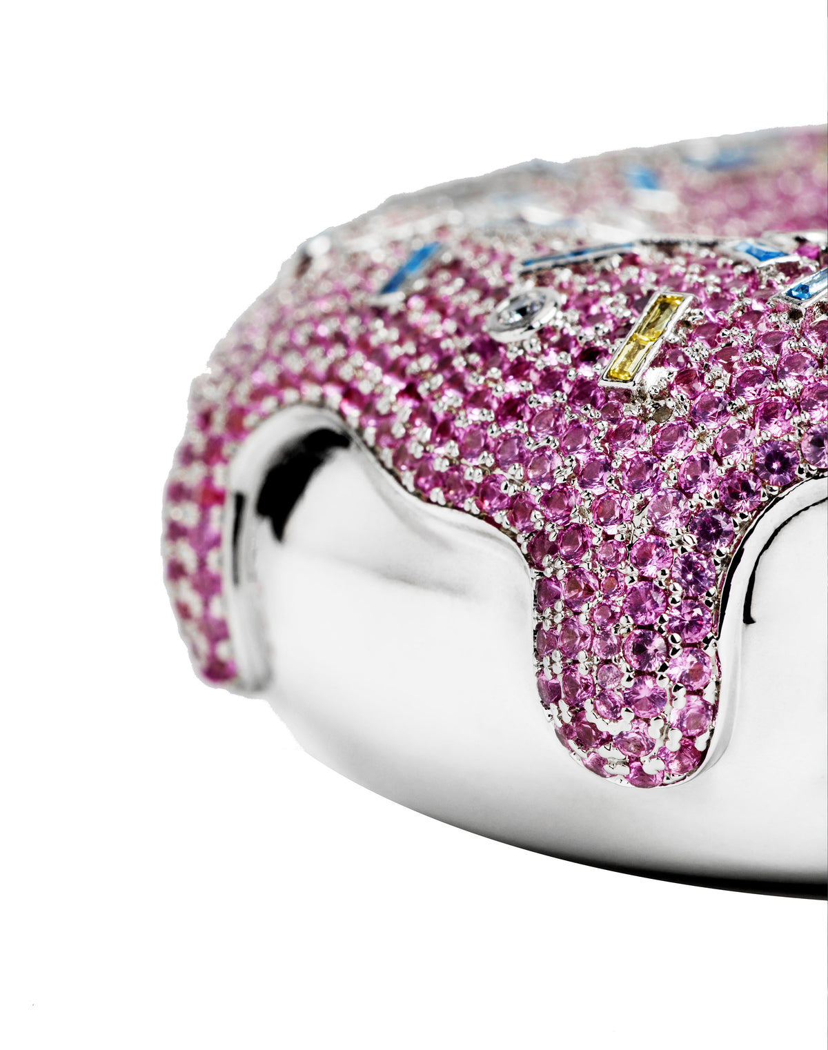 Diamond Donut Charm Pink