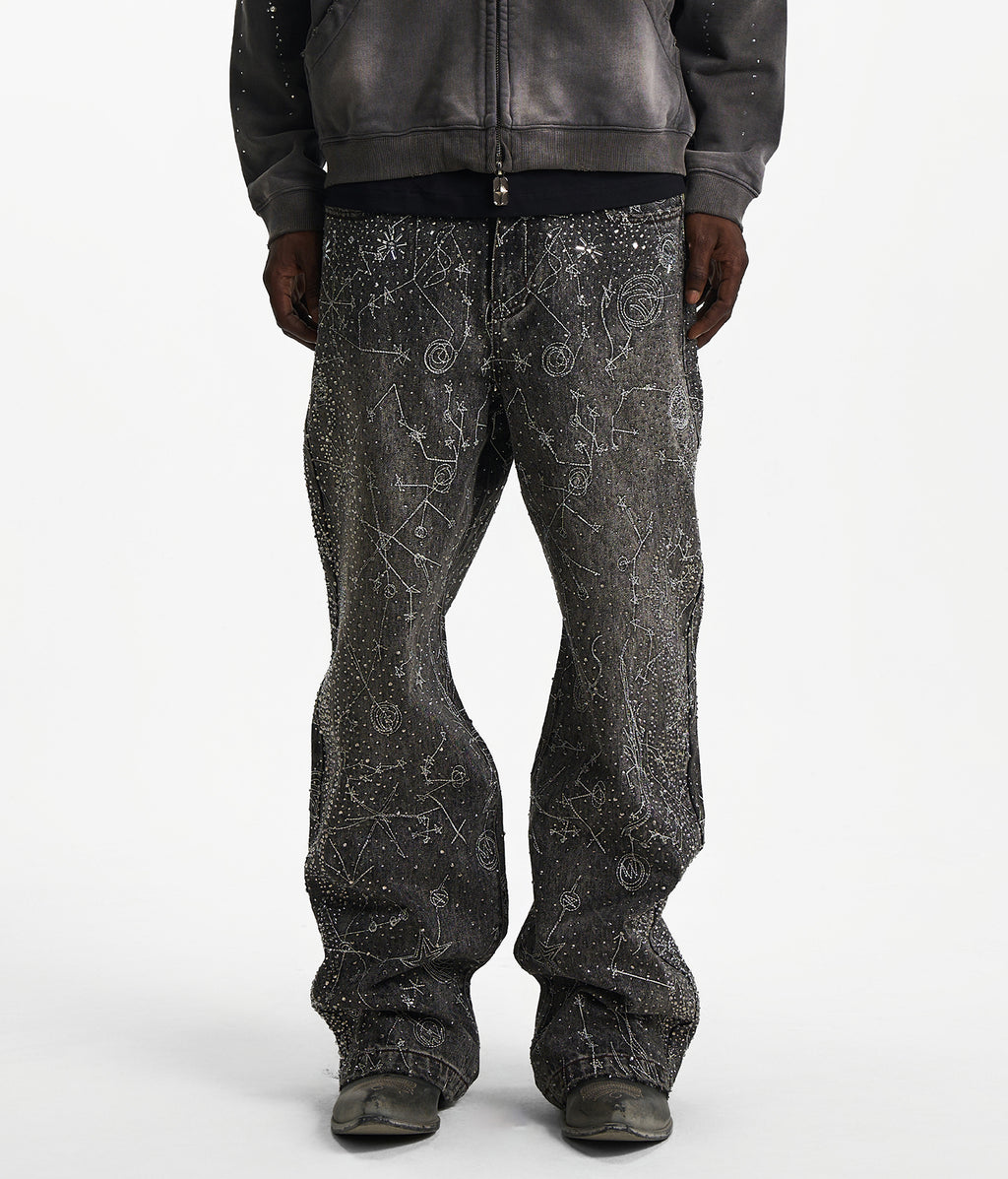 20K Zodiac Diamond Pants Black