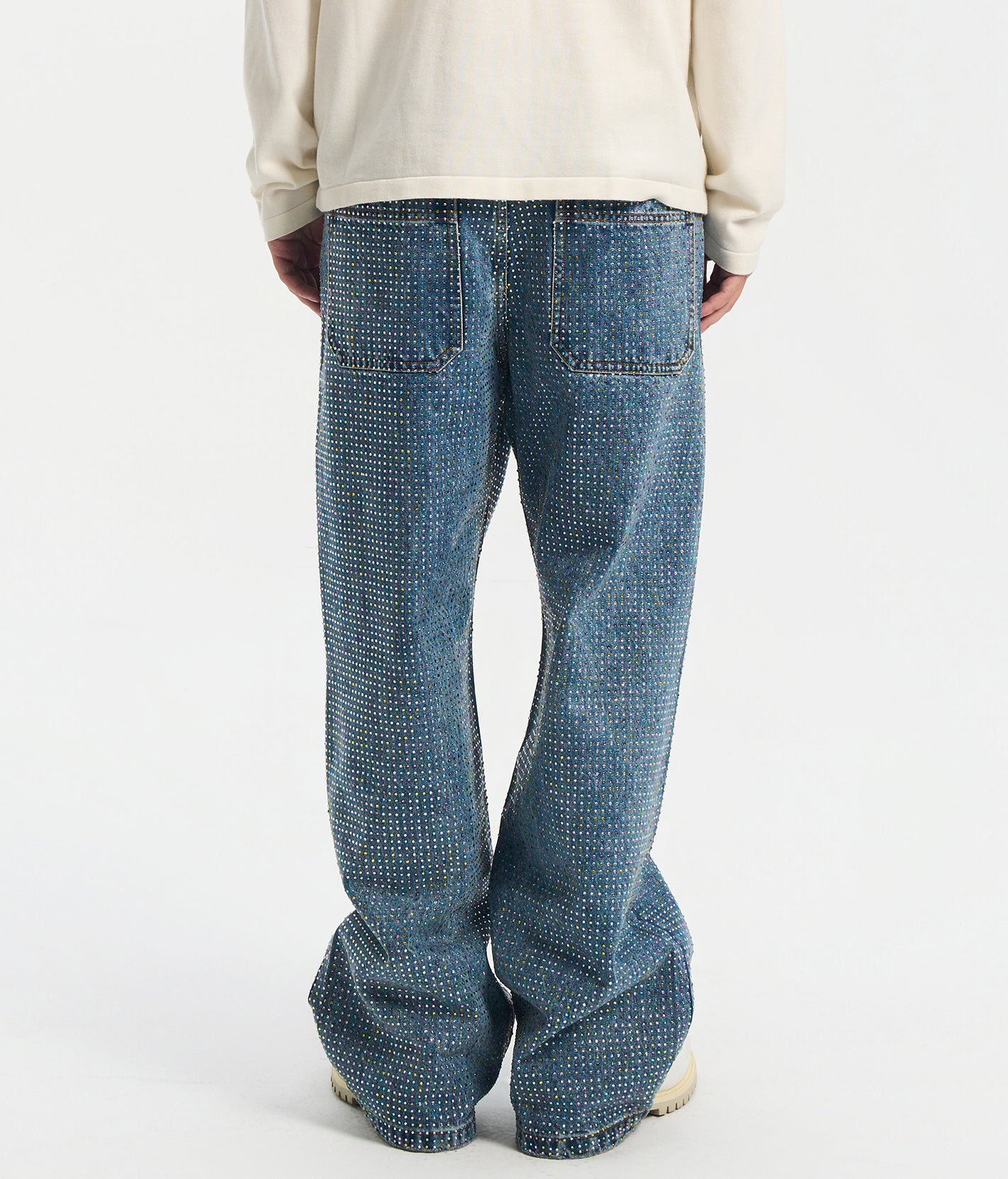 Graffiti Logo Diamond Jeans