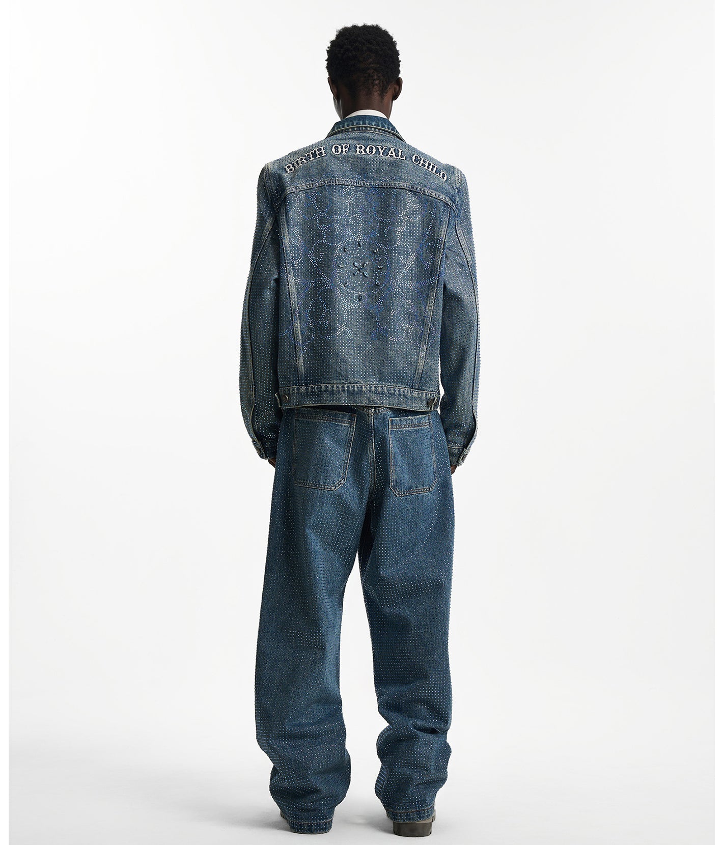 20k Diamond Vine Denim Jacket in BLU