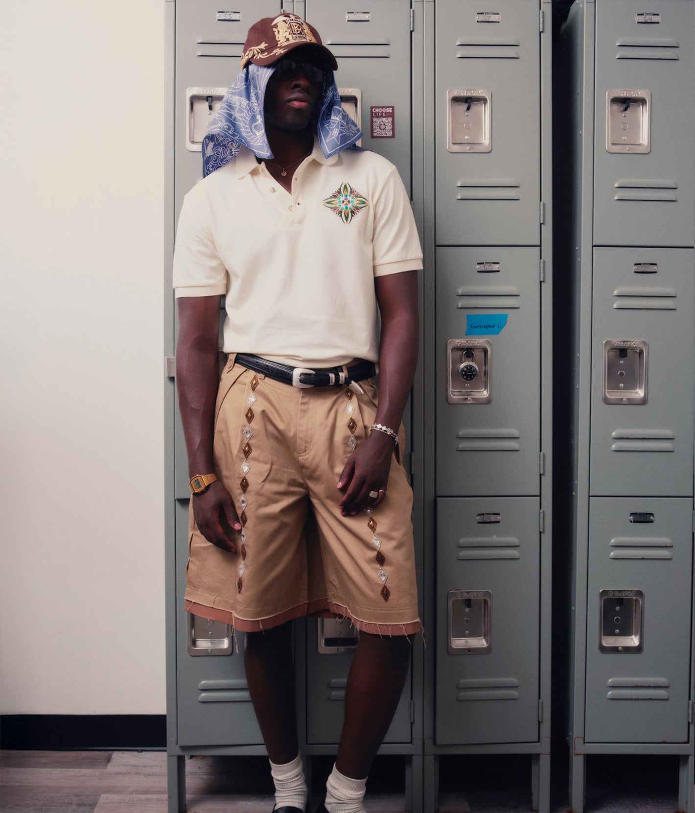 Fluid Placket Polo in WHT