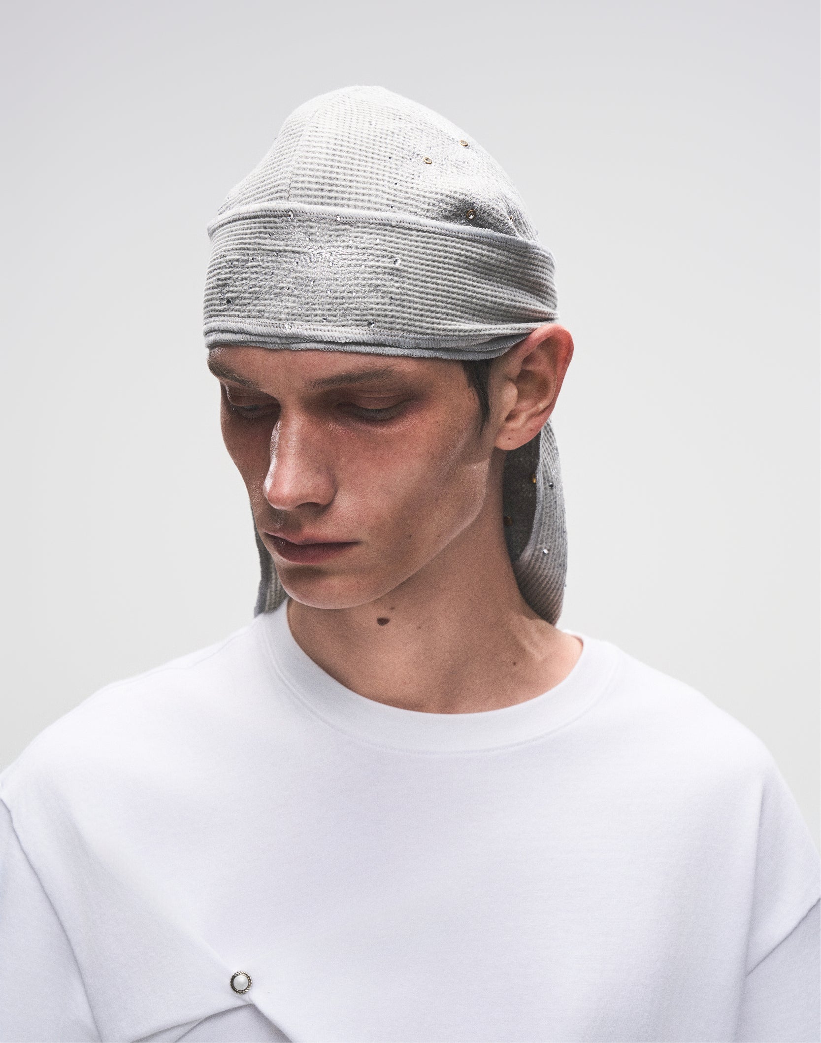 オープニング 大放出セール Birth – GREY DURAG RHINESTONE FIREWORKS Of Child Royal 帽子