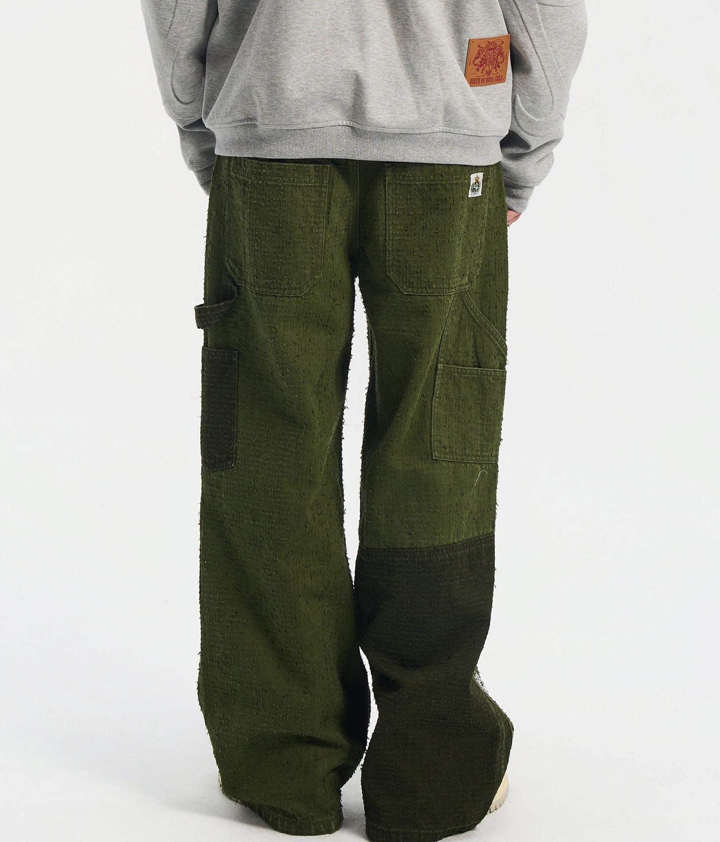 3D Flower Relief Hoodie GRY